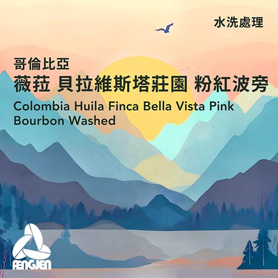哥倫比亞 薇菈 貝拉維斯塔莊園 粉紅波旁【水洗處理】
