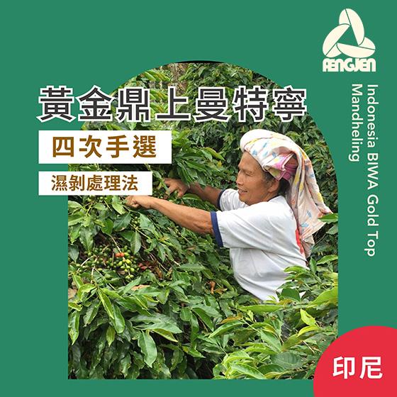 印尼 黃金鼎上曼特寧【濕剝】【四次手選】